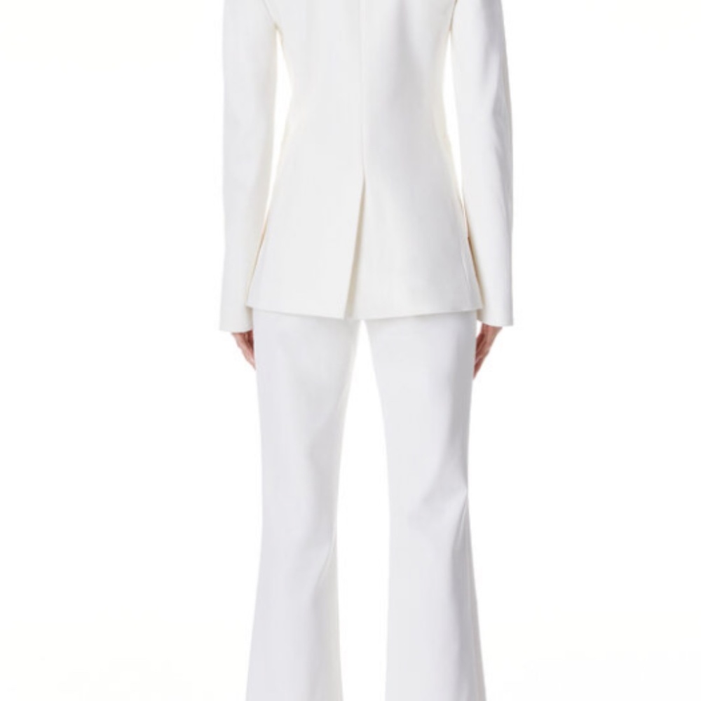 NEW WITH TAGS Alice & Olivia Breann fitted blazer off white size 0 - Picture 2 of 10